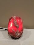 RED Natural small Salt Lamp (6-8 lbs)