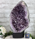 Amethyst w Cement Base