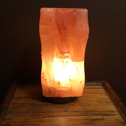 Bamboo Square - Crafted Salt Lamp