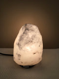 WHITE Natural mini Salt Lamp (3-5lbs)